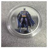 *Batman 1oz 999 silver enameled encapsulated