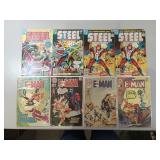 4 DC Steel The Indestructible Man, 4 Charlton