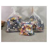 Bags of legos, mini figs special bricks and more