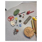 Davis pickup sticks , kaleidoscope pencil box and
