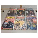 Creepy magazine 117, 118, 120, 121, 126, 128