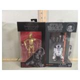 C-3PO and R2-D2 Star Wars, black series action