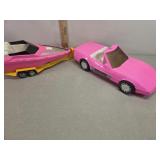 Barbie Corvette and boat