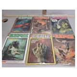 Eerie #20, 28, 33, 34, 36, 37 comic books