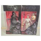Kylo Ren and Rey Star Wars, black series action