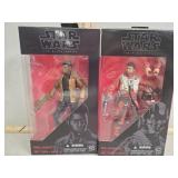 Finn and Poe Star Wars, black series action