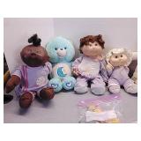 Care Bears & cabbage Patch type dolls & more