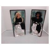 2 Avon Winter Velvet Barbie Dolls
