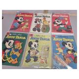 Dell Andy Panda #31, 33, 35, 37, 38, 39, comic