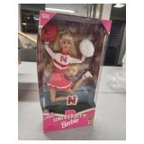 Nebraska Husker University Cheerleader Barbie