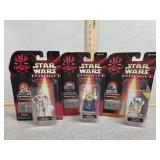 NIB R2-D2, R2-B1, TC-14 Star Wars Ep. 1 action