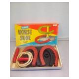 Auburn Toys rubber horseshoe set no. 707 with box
