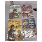Dell Davy Crockett set #1-4 comic books