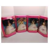 4 Summit Barbie Dolls