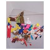Assorted Barbie Doll and doll clothes and