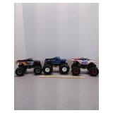 Monster truck Figurines- king krunch, Bigfoot &
