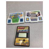 Tiger hand held football, Gokart games, Radica: