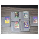 NES Nintendo games Burger Time, Dr.Mario, Tecmo