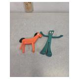 Gumby and Horse figures