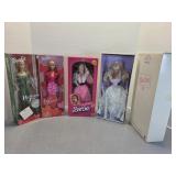 4 Barbie Dolls Holiday, Valentines, Angel Face
