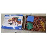 Wood logs building set