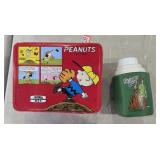 Peanuts lunchbox and scooby thermos