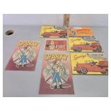 Sparky 1960s fire prevention hand outs