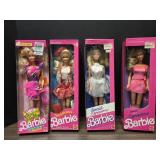 4 Barbie dolls 1989 & 1990