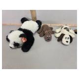 Tonka dogs and Beanie Buddie panda