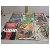 Creepy magazine #86, 93, 94, 95, 96, 98, comic