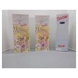 3 new Barbie Dolls,  2 Avon spring blossom 1