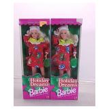 2 Holiday Dreams Christmas Barbie Dolls