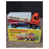 *Matchbox No 63 Superfast Freeway gas tanker #63