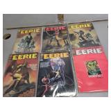 Eerie #64, 68, 74, 75, 76 comic books