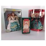 Happy holiday, stocking hanger barbie, angel of