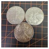 *x3 .999 Oz. Silver Eagle dollars 2, 