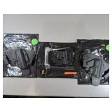 3 Holsters, All Left Handed,  Designed for