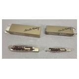 *Pair of Uncle Henry stag handed pocket knives,