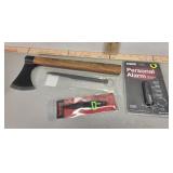 Personal defense weapons, axe, knives, +