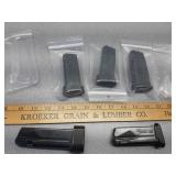 9mm Sig Sauer magazines x3 12rds x1 10rds & x1 15