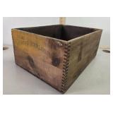 Dupont explosives 50lb Dynamite wooden crate, for