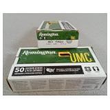X2 Remington UMC 40 S&W ammo 50 rds/box
