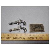 Kansas Wildlife Federatiom belt buckle & WY gun