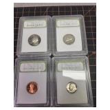 1984S cameo proof PR70 graded coin set