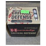 20 rds Hornady 410 ga shotgun shells defense ammo