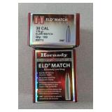 X2 Hornady 30 Cal .308 ELD Match bullets 100/box