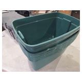 7 qty 20gal green totes