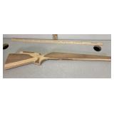 Laminated wood stock