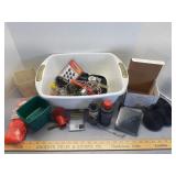Assorted gun accessories + more. Primer trays &
