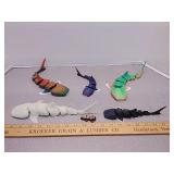 3D printed articulated figures- sharks +